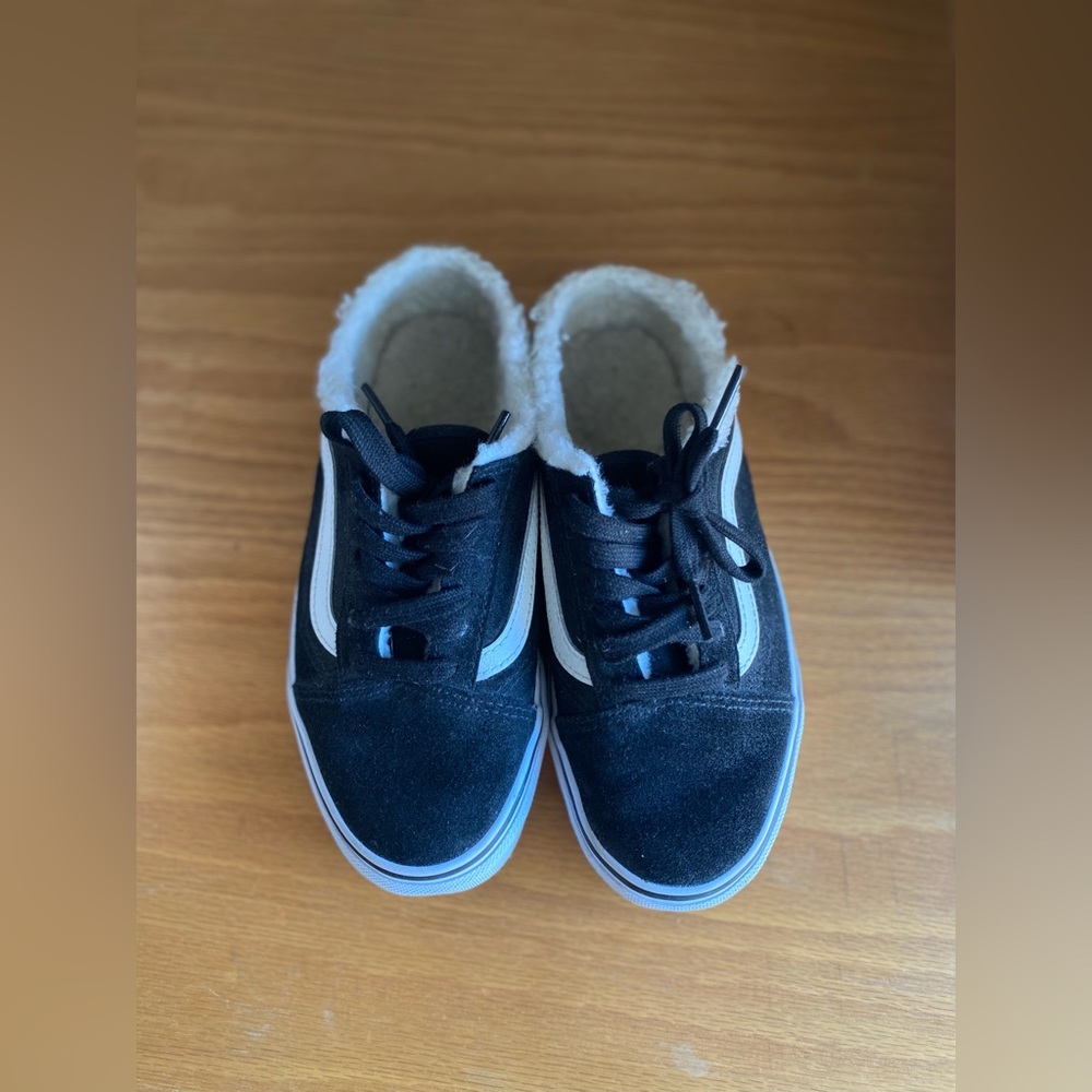 Vans Old Skool Mule Suede Black/Sherpa Sneakers Slip-On